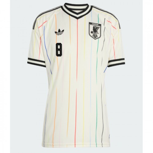Japan Takumi Minamino #8 Bortatröja Dam VM 2026 Kortärmad